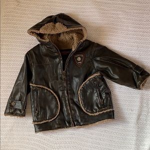 Hawke & Co Kid’s Faux Leather Jacket.